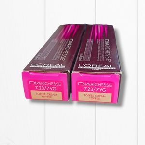 L'Oreal Professionnel DIARichesse 2 Tubes Ammonia-Free 7.23/7VG Toffee C…